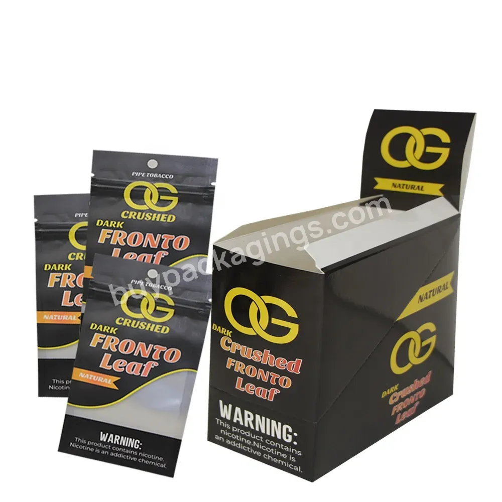 Digital Printed Tobacco Packaging Pouch Bags Mylar Grabba Fronto Natural Leaf Cigar Wraps And Display Paper Box - Buy Display Paper Box,Cigar Wrap And Display Box,Natural Leaf Wraps.