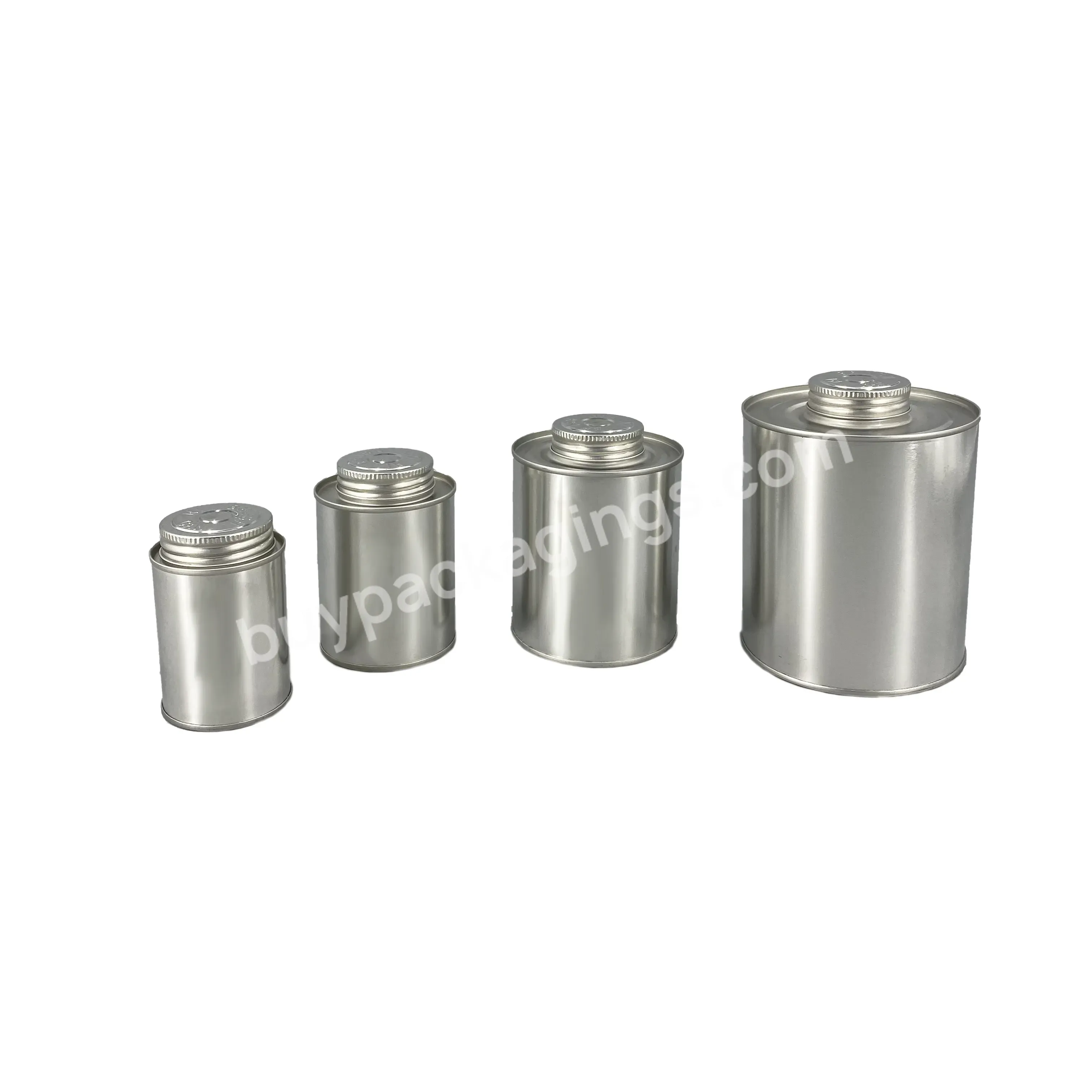 Direct-sale 100ml 500ml Pvc Solvent Cement Tin Can Metal Glue Can - Buy Round,Pvc Tin Can,Can Container.