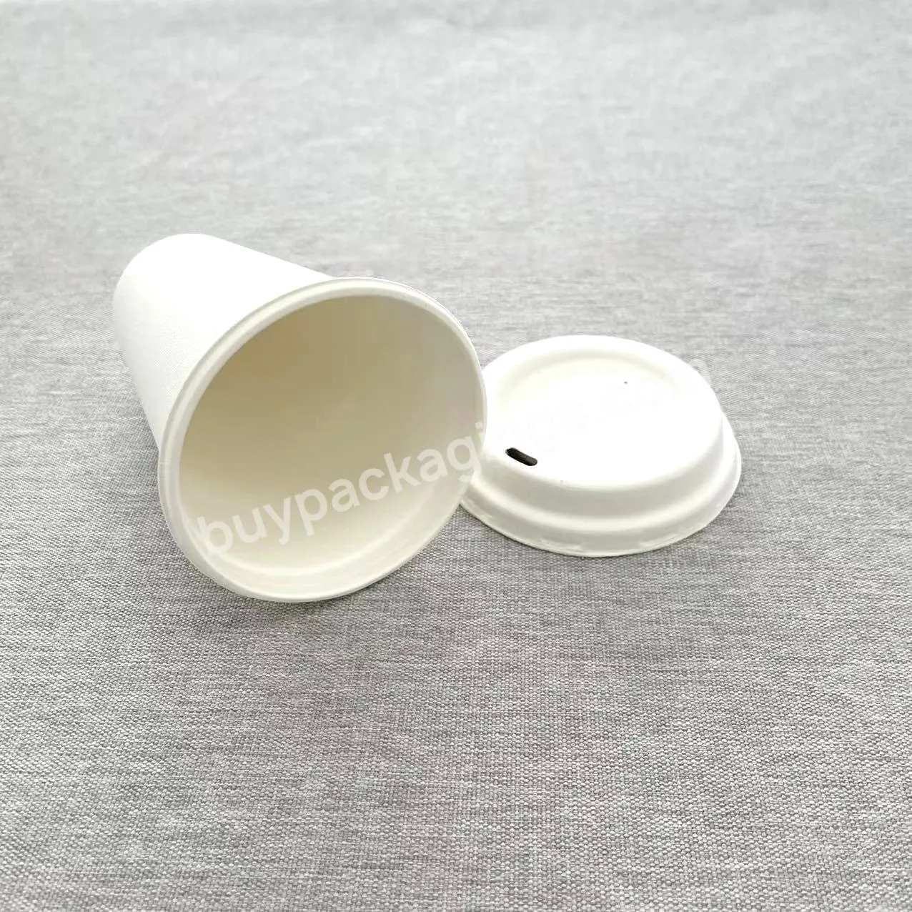 Disposable Bamboo Pulp Paper Milk Tea Takeaway Coffee Cup Set Double Wall Hot Drink Paper Cup With Lid - Buy Paper Cup With Lid,Paper Coffee Cup With Lid,Disposable Paper Cups With Lids.
