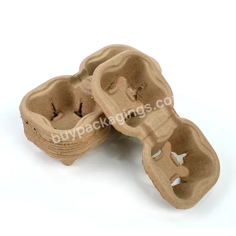 Disposable Biodegradable Custom 2/4 Paper Pulp Hot Drink Take Away Tray Carrier Coffee Cup Holder For Coffee Shop - Buy Paper Carrier Tray Coffee Cup Holder Custom Paper Cups Take Away Coffee Cup Holder,Paper Carrier Tray Coffee Cup Holder,Disposable