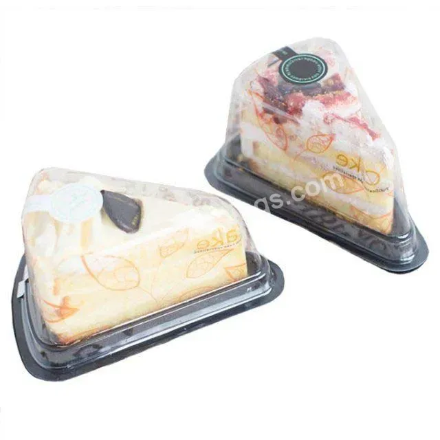 Disposable Clear Plastic Triangle Cake Container Tray Sandwich Packaging Box - Buy Clear Plastic Cupcake Container,Pet Cake Food Container,Plastic Triangle Cake Container.