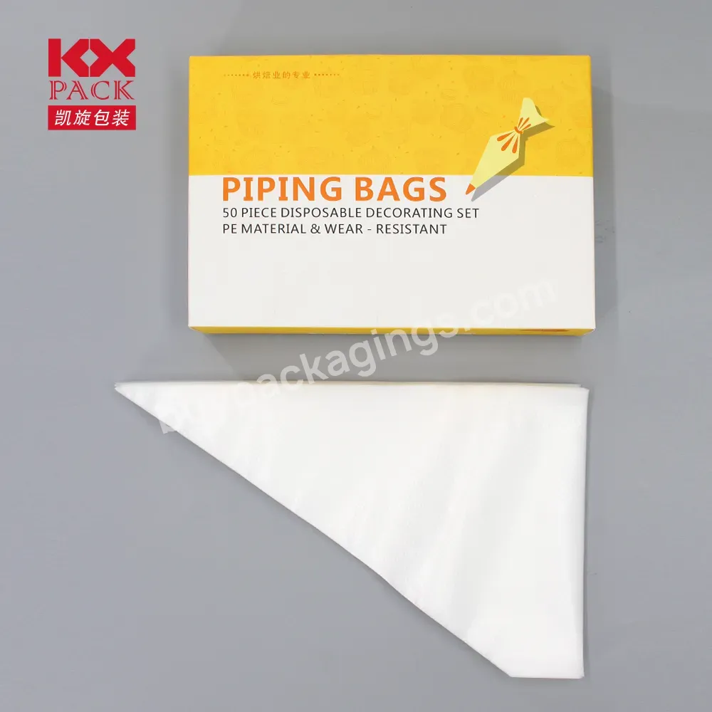 Disposable Decorating Set Pastry Packaging Tool Bag Cake Icing Piping Decorating Tool For All Size Tips Couplers And Baking - Buy Extra Thick Pastry Bags Large Disposable Icing Decorating Bags Cake Piping Bags Ldpe Piping Bag Pastry Packaging Bag,Acc