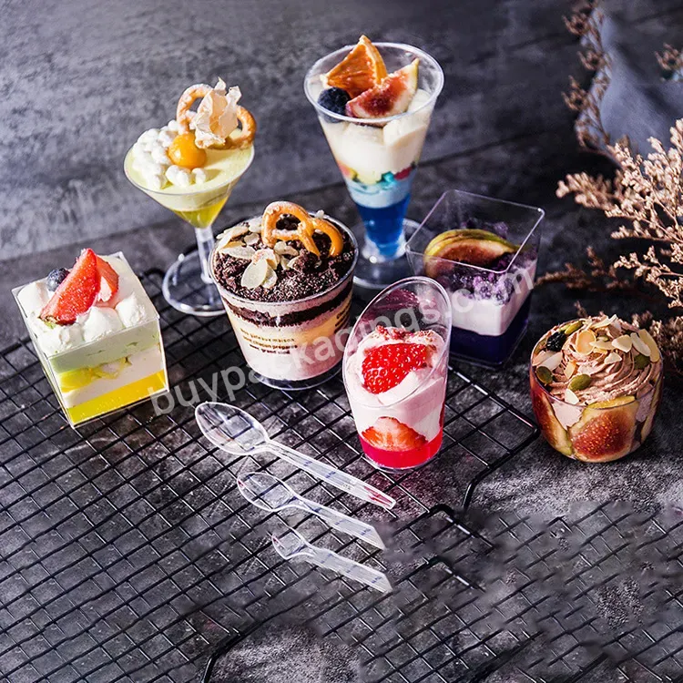 Disposable Ice Cream Cups Small Clear 250ml Dessert Plastic Ps Cups With Lid - Buy Plastic Gold Cups,250ml Dessert Plastic Ps Cups With Lid,Disposable Ice Cream Cups.