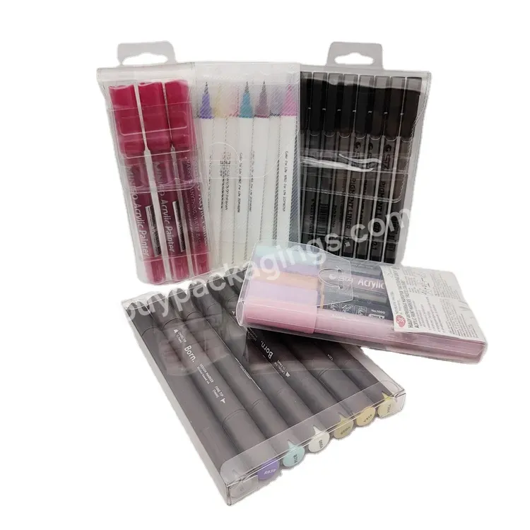 Disposable Vacuum Formed Flocking Stationery Packaging Pen Box Lining Blister Packaging - Buy Pp Corrugated Box,Pp Plastic Stationery Box,Plastic Packaging Box.