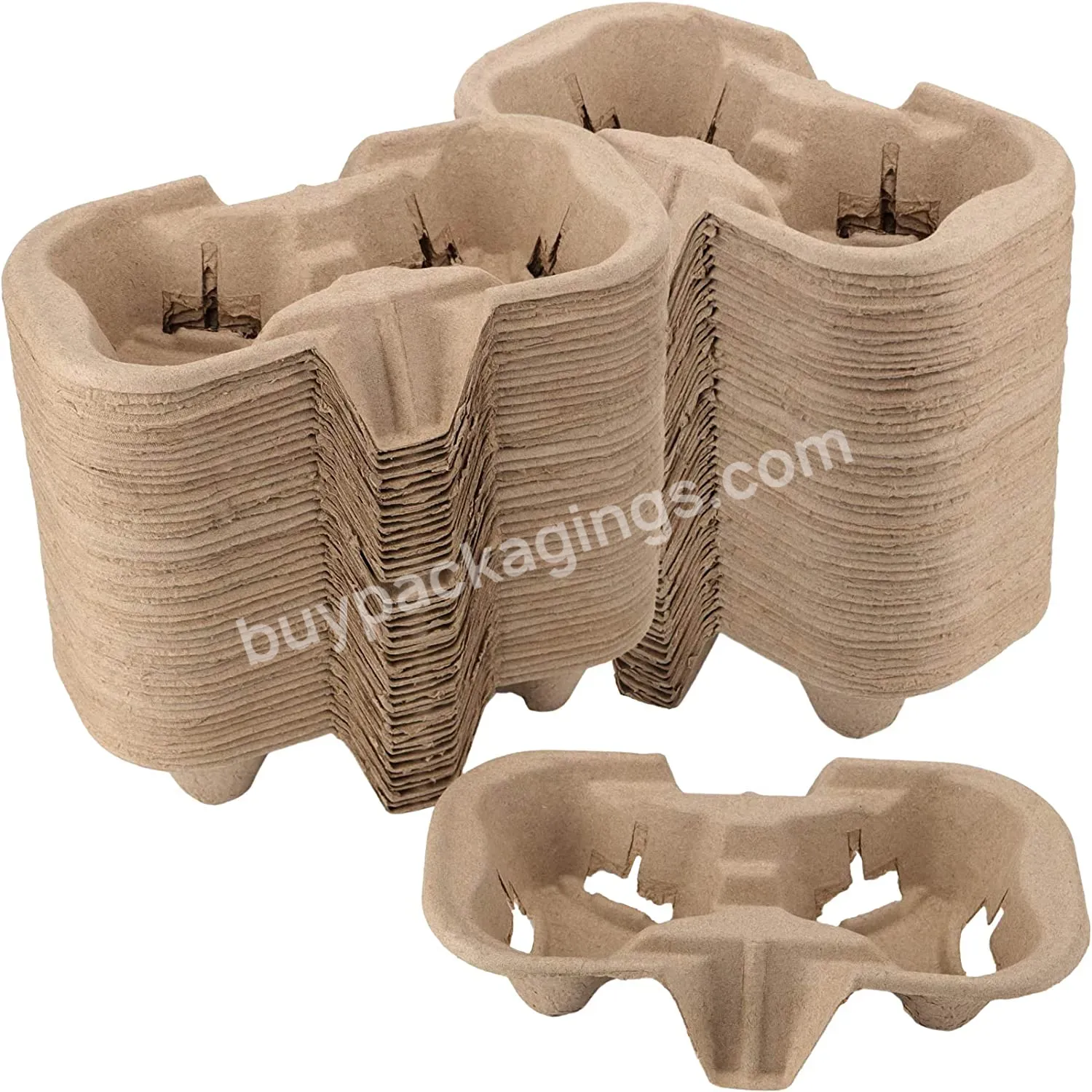 Drink Carrier,Pulp Fiber Disposable Take-out Cup Carriers Holders For Coffee Cup Holder Tray Can Be Customized - Buy Cup Holders For Desks,Coffee Paper Trays,Coffee Cup Holder.