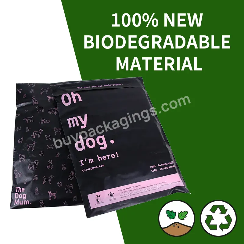 Durable Eco Friendly Shipping Mailing Biodegradable Mail Custom Printed 100% Cornstarch Pla Pbat Biodegradable Poly Mailer - Buy Biodegradable Poly Mailer,Black Courier Pouches High Quality Custom Printing Poly Mailer Bags For Clothes,Wholesale Custo