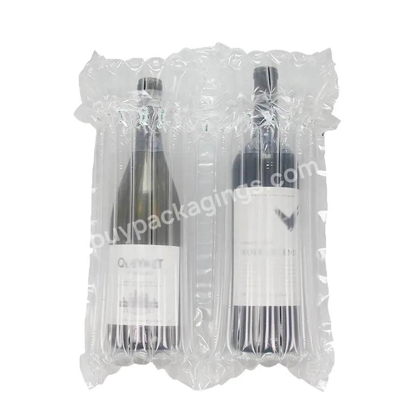 Durable Long Distance Delivery Air Column Bag Inflatable Packaging Bottles Air Protection - Buy Premium Quality Pneumatic Pillows Guarding Wine Bottle Air Bag Inflatable Bottle Protector,Free Designed Promotional Logo Printing Oemodm Accepted Air Pro