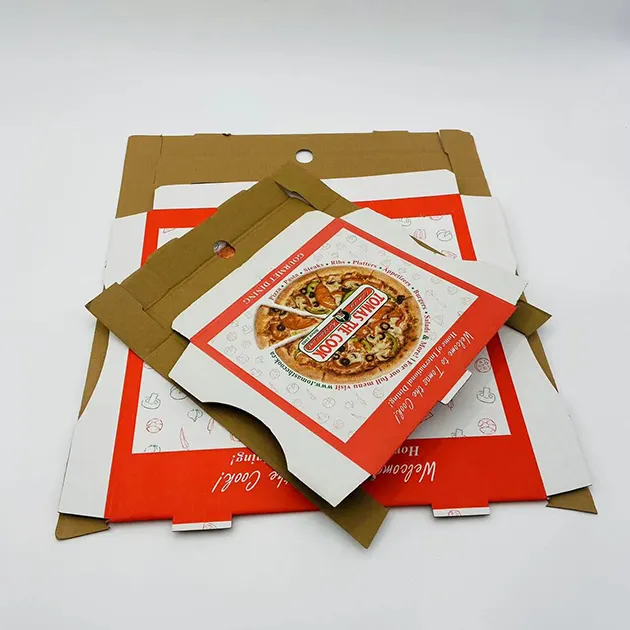 ECO 10 14 16 30 36 inch Wholesale Custom Size Pizza Box Corrugated Paper Pizza Boxes With Logo