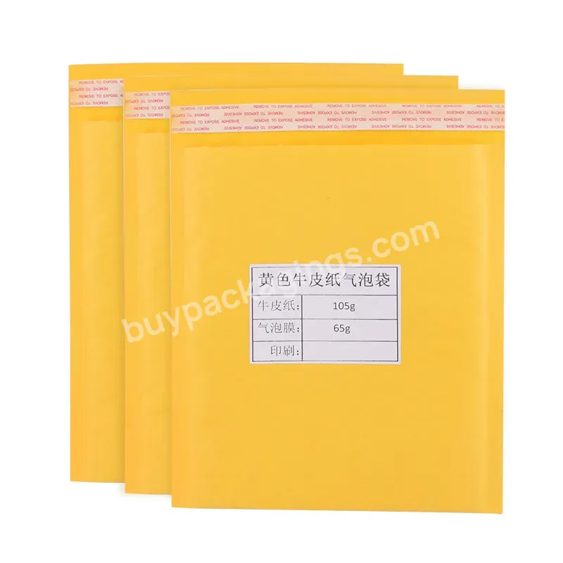 Eco Bag Print Manufacture Biodegradable Padded Mailing Bag Mail Mobile Phone Shipping Bags Yellow Kraft Paper Bubble Mailer - Buy Kraft Paper Bubble Mailers,2020 New Oem Customized Bubble Mailer Paper Mail Bags Bubble Mailers Padded Envelopes Paper E