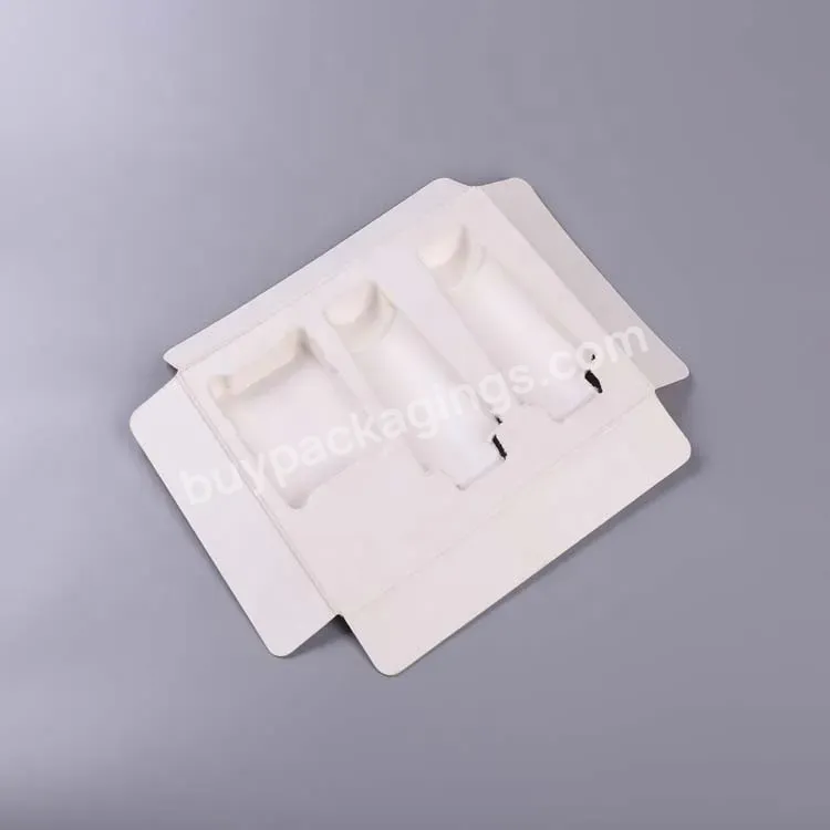 Eco Biodegradable Oem/odm Makeup Inner Packaging Boxes Molded Pulp Paper Cosmetic Box Inner Tray - Buy Makeup Packaging Tray,Industrial Packaging,Jewelry Box Tray.