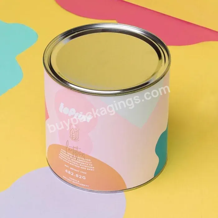 Eco Composite Tea Tin Packaging Cardboard Box With Metal Cover Food Storage & Container - Buy Cardboard Box,Tea Tin,Food Storage & Container.