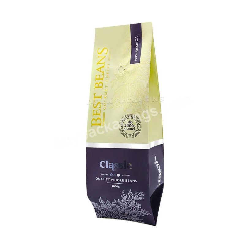 Eco Compostable Biodegradable Plastic Coffee Bag With Zipper Pouch Custom Printed Cafe Coffee Packaging Bag With Valve - Buy Coffee Bag With Valve,Tea Bag.