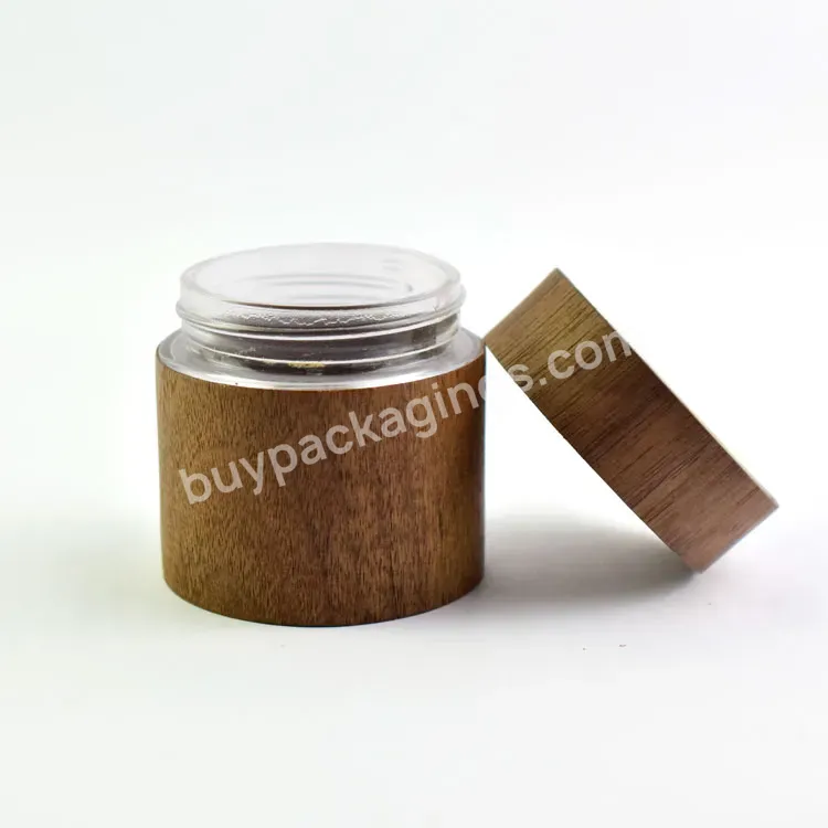 Eco Friendly 1oz 2oz 3oz 4oz 5oz 8oz 16oz Bamboo Cosmetic Bottle Packaging Jar With Bamboo Lid Wholesale Glass Bamboo Jar - Buy Bamboo Container Bamboo Glass Jar Child Resist Jar Child Resist Package Glass Bottle	storage Containers Glass Bottle Honey
