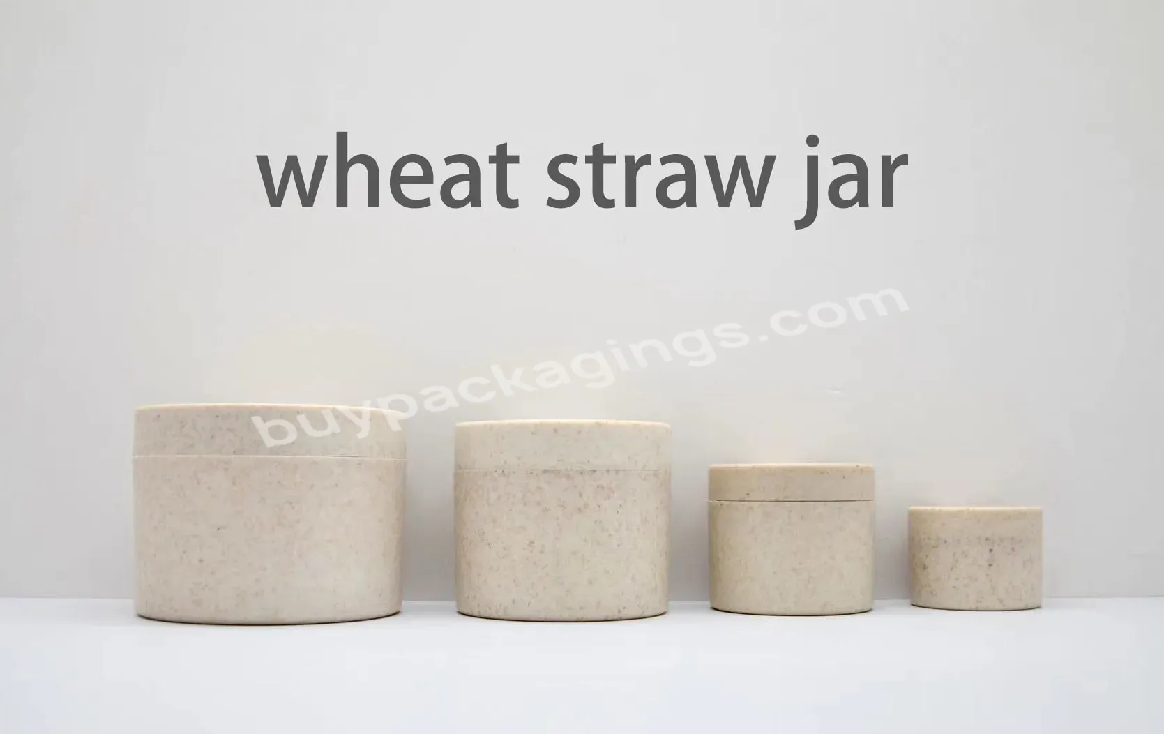 Eco Friendly 30g 50g 100g 200g 250g 100% Biodegradable Green Wheat Straw Jar Cosmetic Cream Container - Buy 100% Custom Biodegradable Jar Cosmetic Packaging 30g 50g 100g 250g Pla Cosmetic Makeup Cream Jar,Eco Friendly Wheat Straw Cosmetic Packaging J