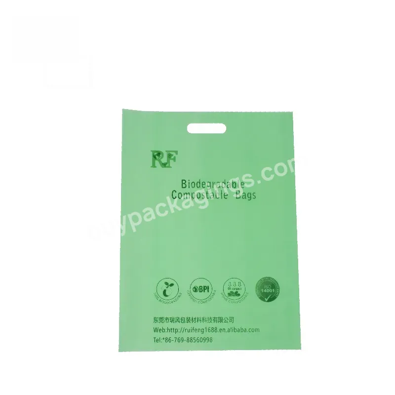 Eco Friendly Biodegradable Corn Starch Compostable Bags Packaging Bag With Handle - Buy Bag With Handle,Biodegradable Packing Bag,Custom Biodegradable Bag.