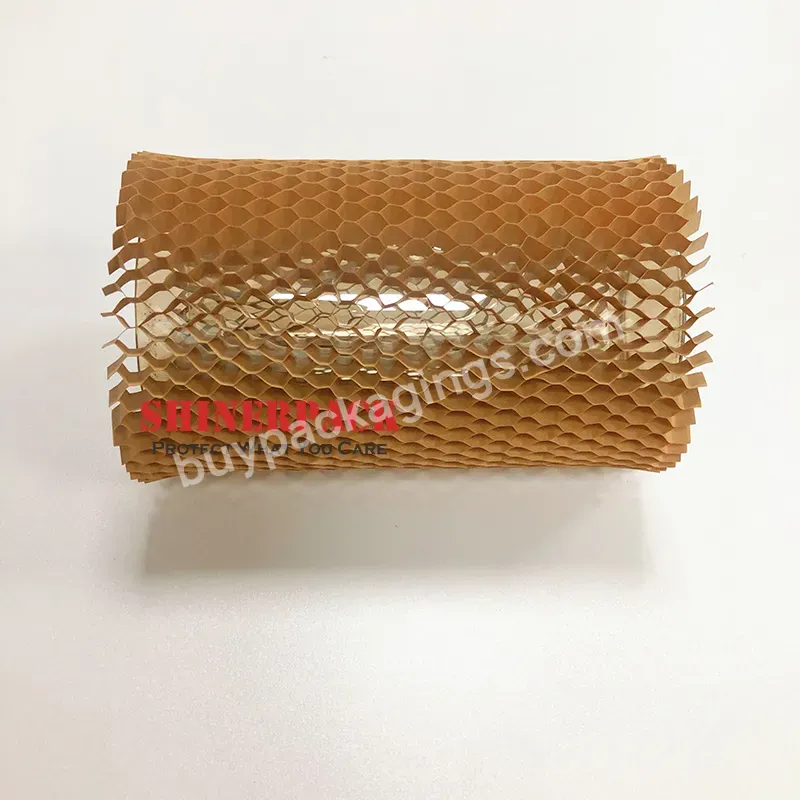 Eco Friendly Biodegradable Honeycomb Wrapping Kraft Paper Rolls New Trends Wrap Paper Materials For Fragile Gift Packaging - Buy Honeycomb Kraft Craft Paper Roll Wrap Packing Protective Cushioning Cushion Packaging Cardboard Protection Buffer Wrappin