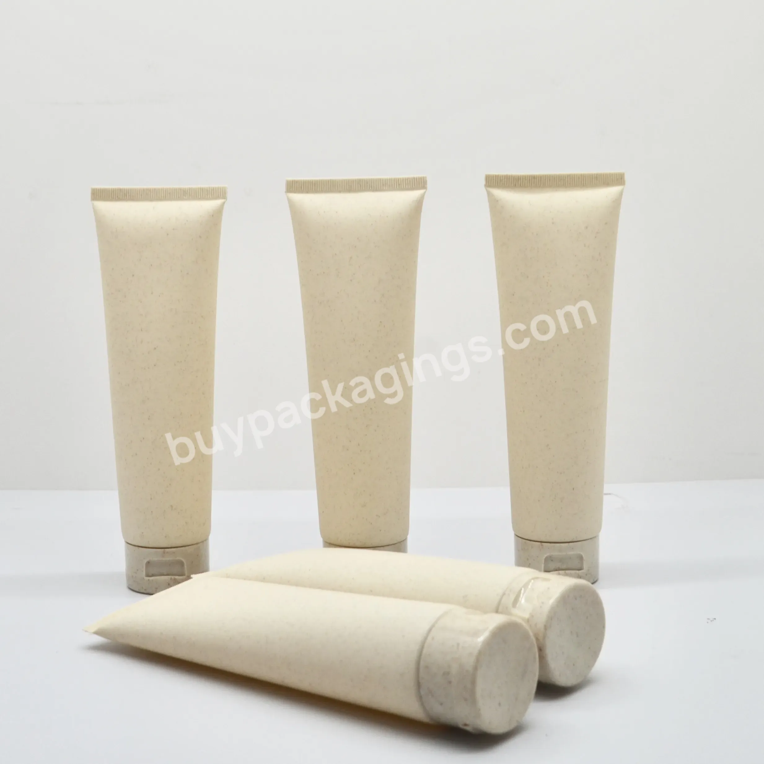 Eco Friendly Biodegradable Wheat Straw Cream Lotion Cosmetic Packaging Tubes - Buy Cosmetic Tubes,Cream Tube,Eco Friendly Cosmetic Tubes.