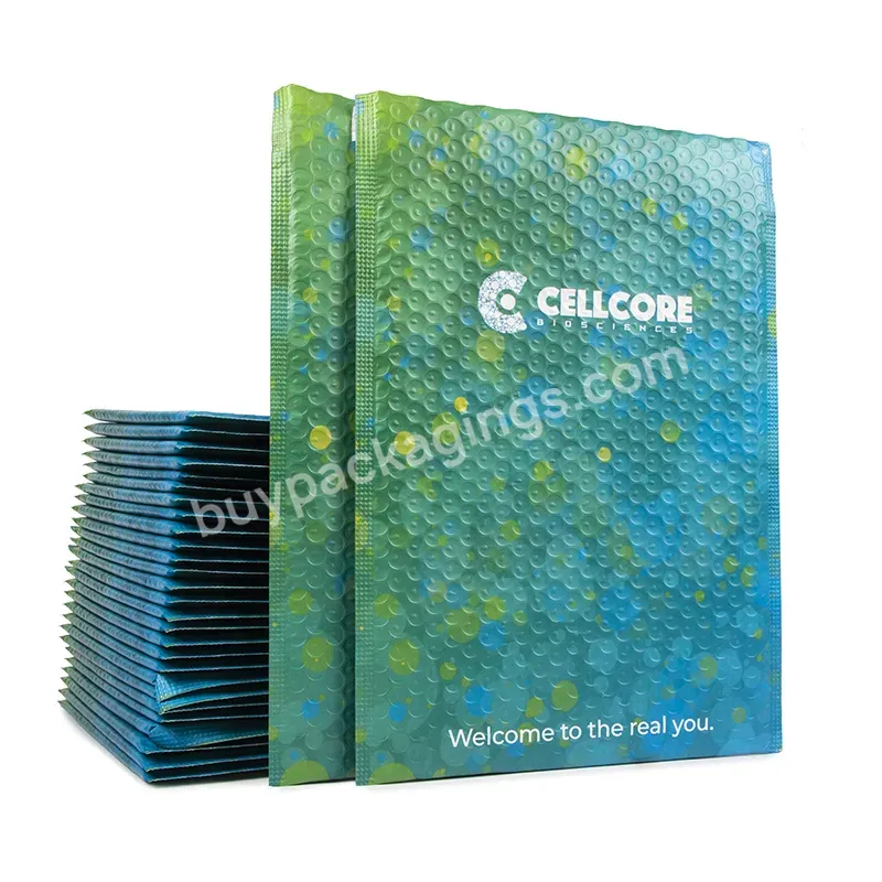 Eco Friendly Black Matte Bubble Padded Envelope Bubble Air Polymailer Bags Custom Bubble Mailers For Shipping Packaging - Buy Bubble Envelope Mailing Bags,Factory Wholesale Custom Printed Colored Plastic Bubble Mailing Bag Padded Envelope/matte Biode