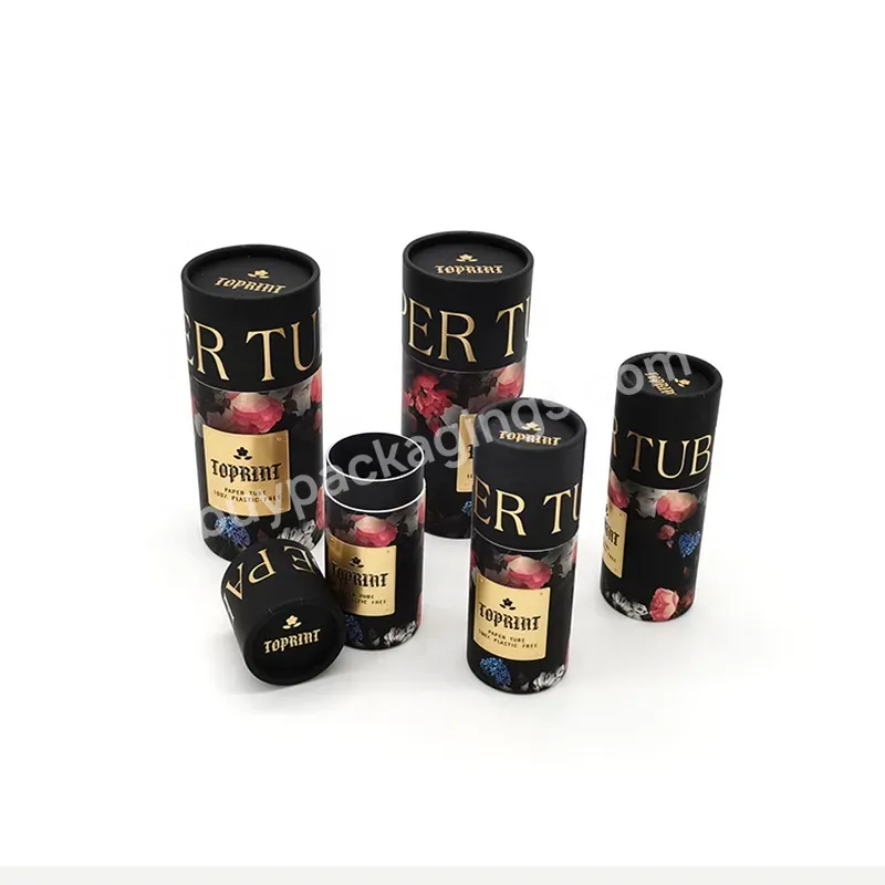 Eco Friendly Cardboard Container Long Cylinder Skincare Cosmetic Perfume Kraft Paper Tube Packaging - Buy Cardboard Tube Container,Cardboard Kraft Tube,Eco Friendly Tube Packaging.