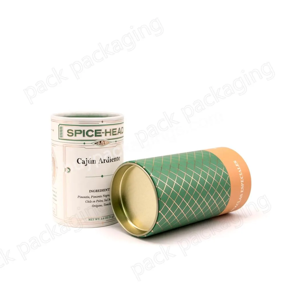 Eco-friendly Cardboard Tea Packaging Container Paper Tube For Coffee