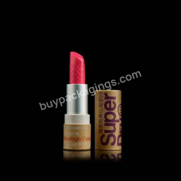 Eco Friendly Cardboard Twist Up Paper Tube Packaging For Lipstick Lip Gross Chapstick