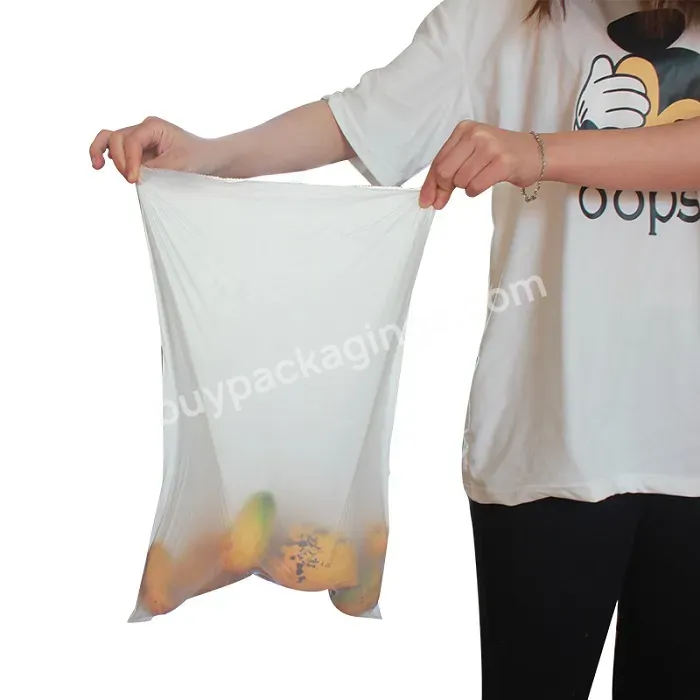 Eco-friendly Clear Compostable Fruit Fresh Food Meat Packaging Bag - Buy Clear Bag For Vegetable,Clear Shopping Bag,Compost Bag Kitchen.