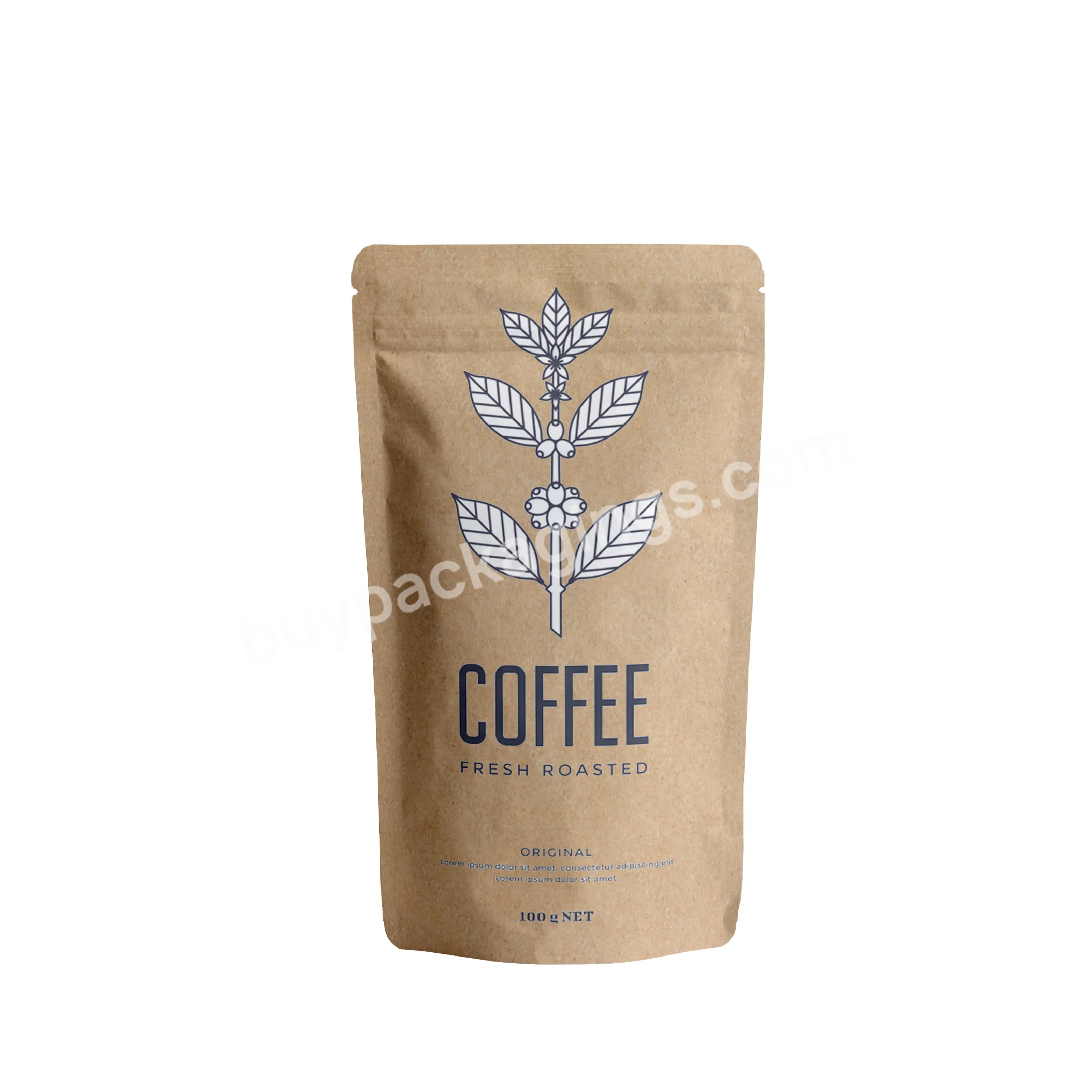 Eco Friendly Compostable Biodegradable Coffee Bags With Zipper Customized Bio Composite Stand Up Coffee Bag - Buy Coffee Bag Bio Composite,Biodegradable Zipper Coffee Bag,Compostable Biodegradable Bags Coffee.