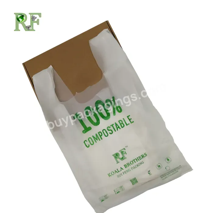 Eco-friendly Cornstarch Supermarket Shopping Packaging 100% Biodegradable Grocery Bag - Buy Food Bag Biodegradable,Cornstarch Shopping Bag,Shopping Packaging Bag.
