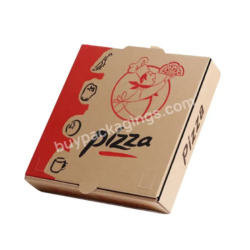 Eco Friendly Corrugated Pizza Delivery Box Wholesale Custom Paper Pizza Box With Logo - Buy Paper Lunch Box,Take Out Fast Food Packaging Paper Boxes,Food Paper Box.