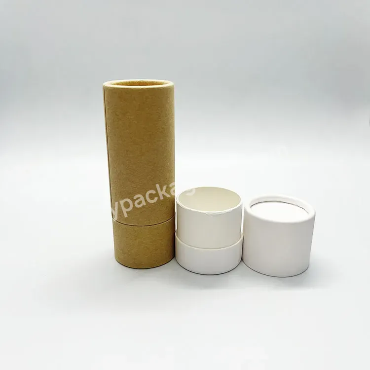 Eco Friendly Cosmetic Outer Packaging Kraft Paper Balm Tube Cylindrical Hard Cardboard Boxes Essential Oils Bottles Tube Package - Buy Olive Oil Package,Package Box Design,Custom Cardboard Package Design Box.