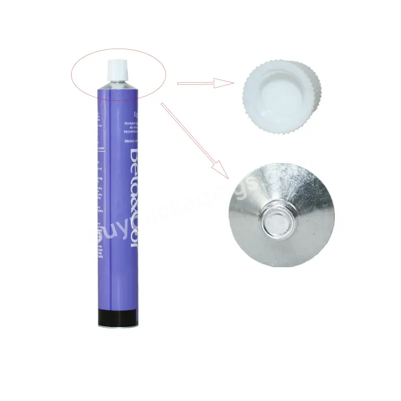 Eco-friendly Cosmetic Packaging Tubes Cylinder Aluminum Soft Tubes For Hair Dye/toothpaste