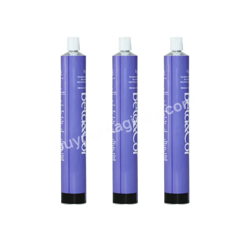 Eco-friendly Cosmetic Packaging Tubes Cylinder Aluminum Soft Tubes For Hair Dye/toothpaste