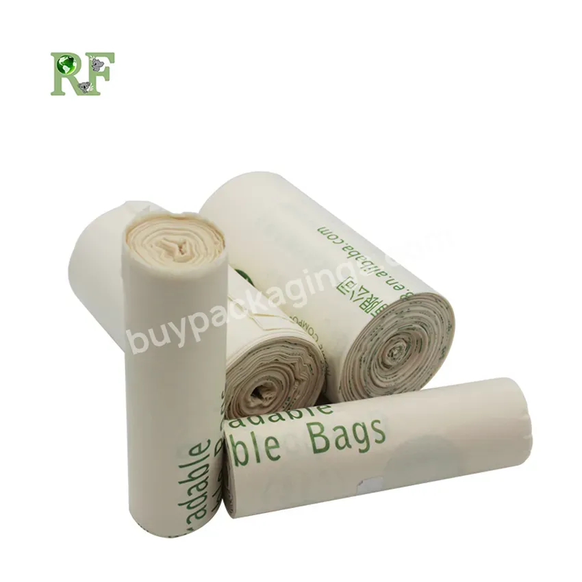 Eco Friendly Custom Biodegradable Green Garbage Bag Compostable Rubbish Bags For Home - Buy Corn Starch Biodegradable Bags,Eco Friendly Bags,Garbage Bag.