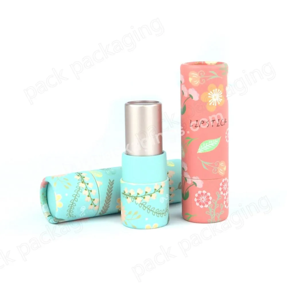 Eco Friendly Custom Design Lipstick Container Twist Up Paper Tube For 3g5g Matte Lipstick