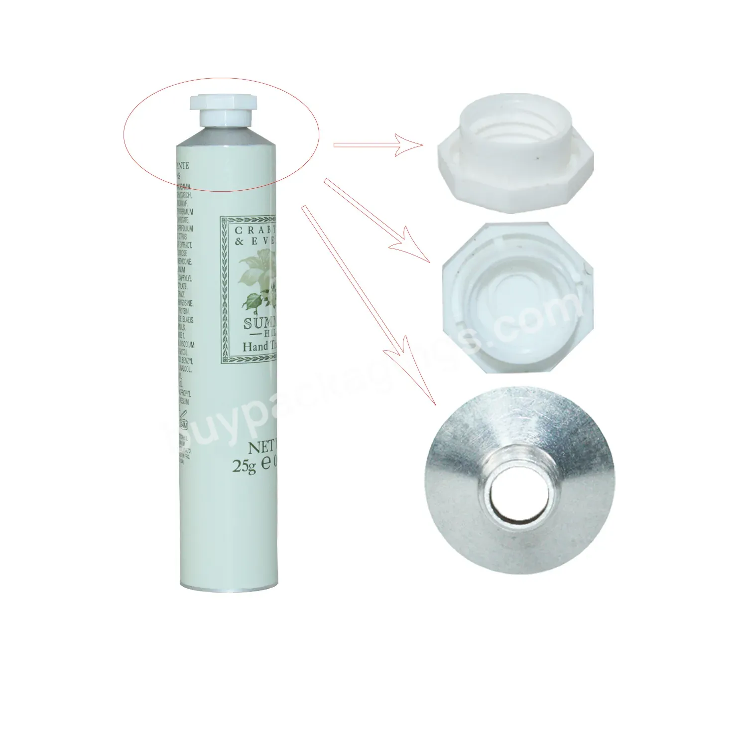 Eco-friendly Custom Logo Dia25 Dia30 Cosmetic Tube Collapsible Tube For Hand Cream/toothpaste