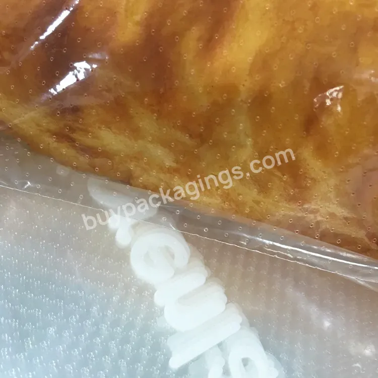 Eco-friendly Custom Print Clear Plastic Bread Loaf Pouch Cookies Wicket Bag Food Grade - Buy Micro Perforated Plastic Bag For Bread,Plastic Wicketed Bakery Bag With Holes,Food Grade Plastic Bags.