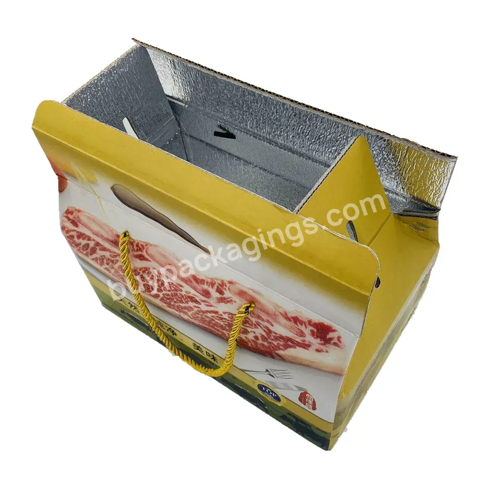 Eco Friendly Custom Printing Waterproof Freezer Frozen Food Beef Meat Corrugated Paper Packaging Box With Isolated Foam Insert - Buy Packaging Boxes For Meat,Box Frozen Food Packaging,Food Beef Meat Corrugated Paper Packaging Box.