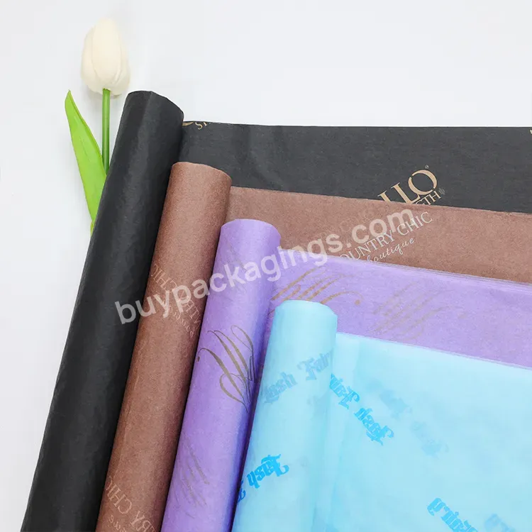 Eco Friendly Customized Logo Gift /clothing /black /white /pink Wrapping Tissue Paper Packing Gift,Cloth,Tissue Paper - Buy Custom Logo Tissue Paper,Tissue Paper For Gifts,Black Tissue Paper For Packaging.