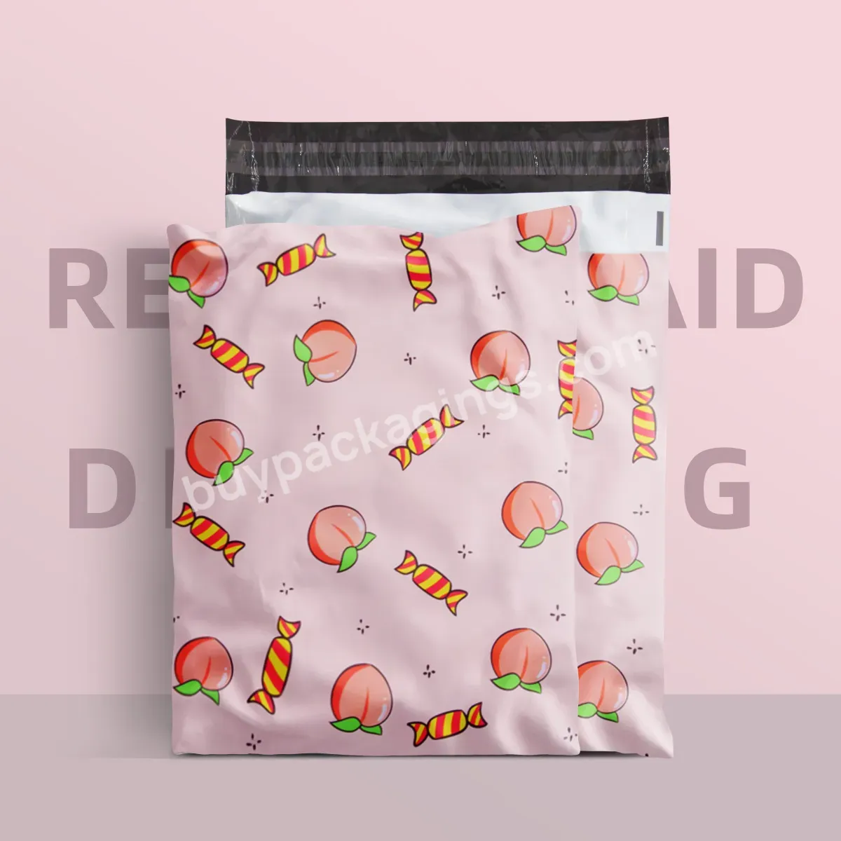 Eco Friendly Customized Poly Mailer Pink Matte Black Plastic Mailing Bags For Cloth Shipping Packaging Custom Logo Big Size - Buy Pink Poly Mailing Bag,Custom Mail Packaging Bags,Shipping Bag For Clothing.