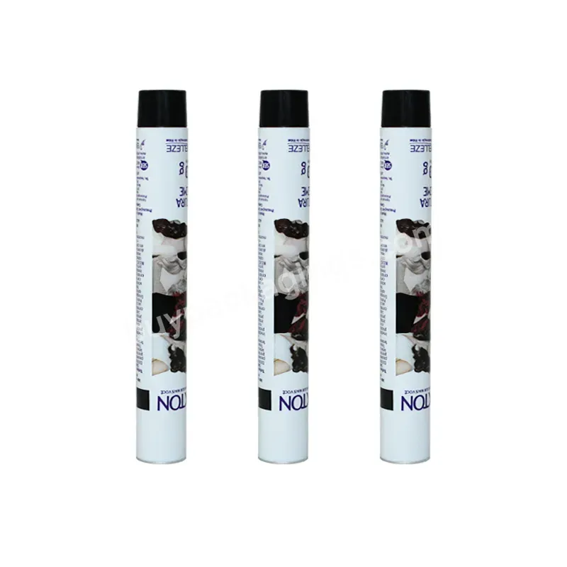 Eco-friendly Cylinder Soft Packaging Tubes Dia28 50ml Metal Dye Cream Tubes For Pigment/hair Color