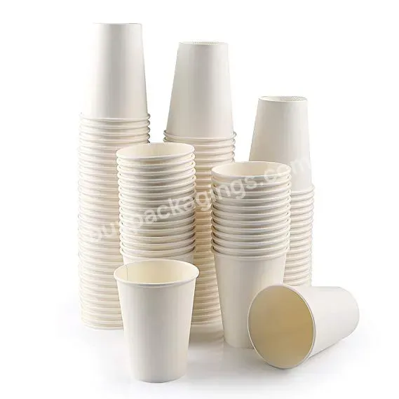 Eco Friendly Disposable Pla Lined Paper Coffee Cup With Lid