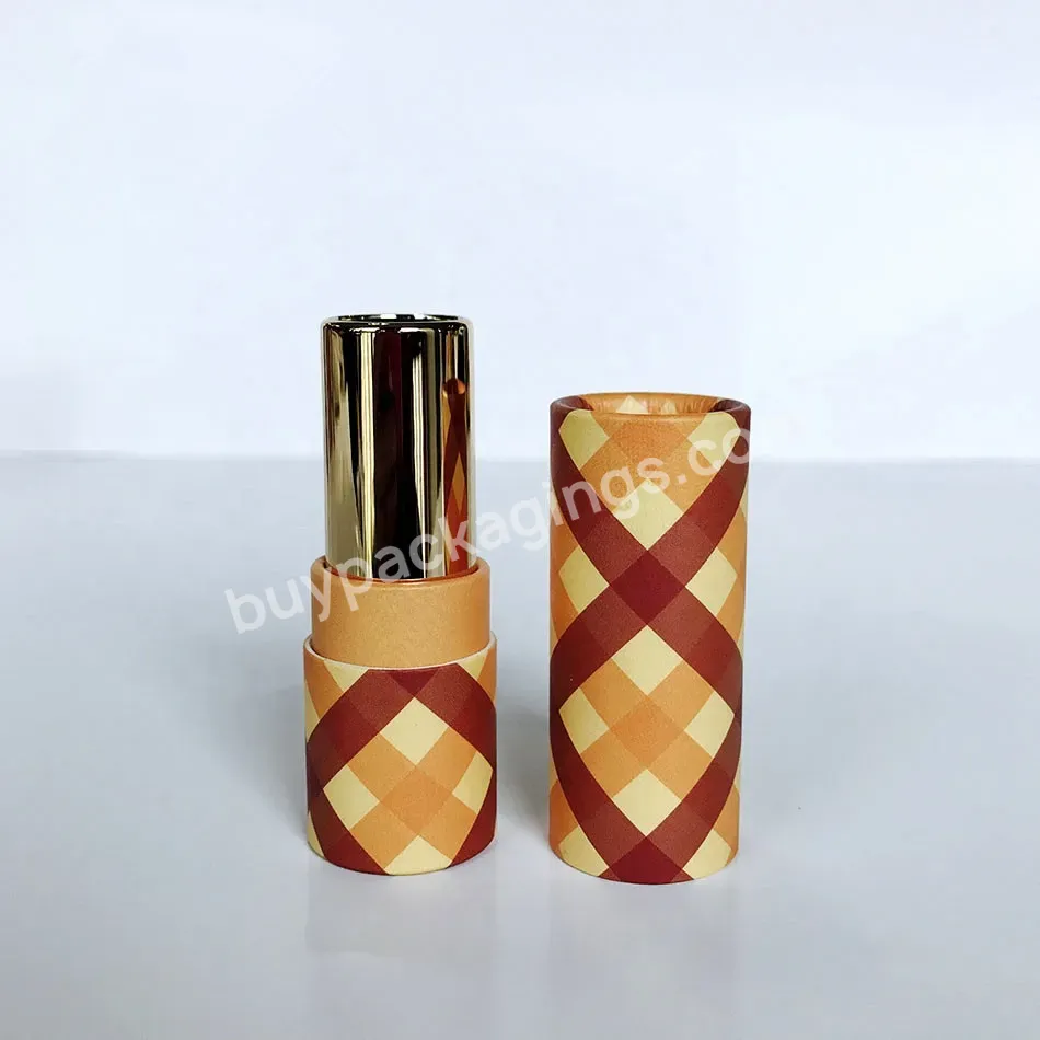 Eco Friendly Empty Cosmetic Lipstick Cardboard Container Packaging Exquisite Custom Paper Tube - Buy Cosmetic Packaging Tube,Empty Lipstick Tube,Lipstick Tube.