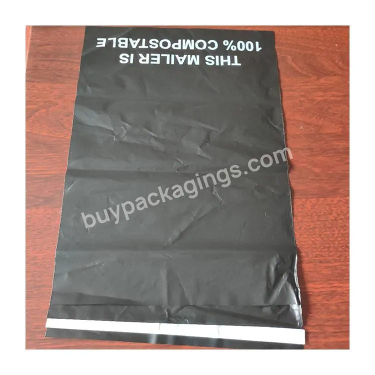 Eco Friendly Express Black Courier Bags Clothes Shipping Package Mailing Transport Bags With Printing Custom Logo Courier Bag