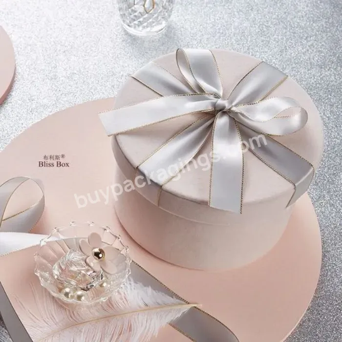 Eco Friendly Foldable Birthday Gift Box Packaging Cardboard Square Box Wedding Gift Box With Ribbon - Buy Eco Friendly Packaging,Square Box,Birthday Gift Box.