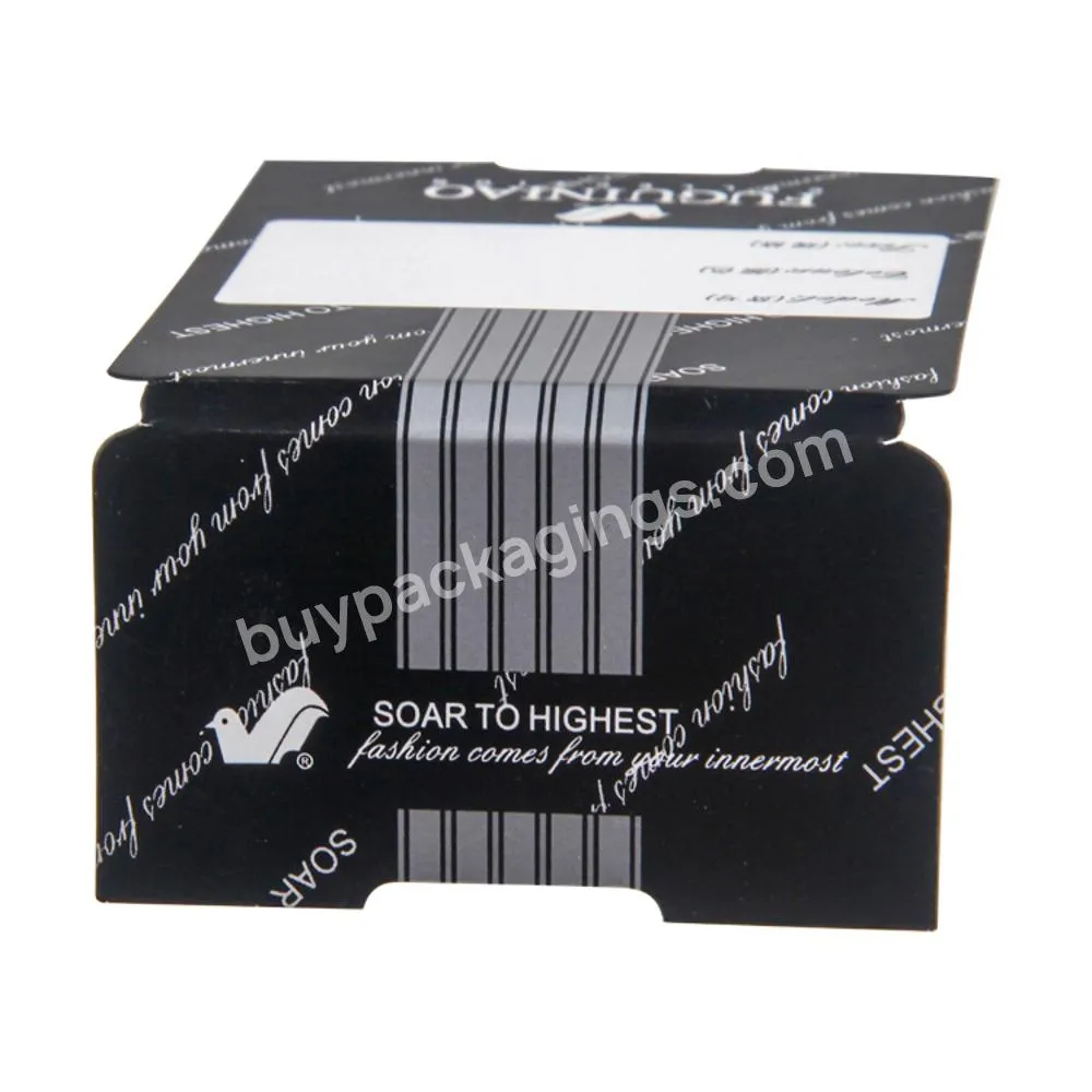 Eco Friendly Folding Logo Bundle Wrap Packaging Custom Socks Labels And Tags