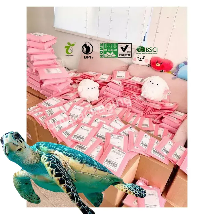 Eco Friendly For Clothing Packaging Cosmetic Plastic Package Courier Mailing Shipping Envelopes Custom Printed Pink Poly Mailers - Buy 10 X 13 Poly Mailers,Compostable Poly Mailers,10 X 13 Pink Poly Mailers Zipper.