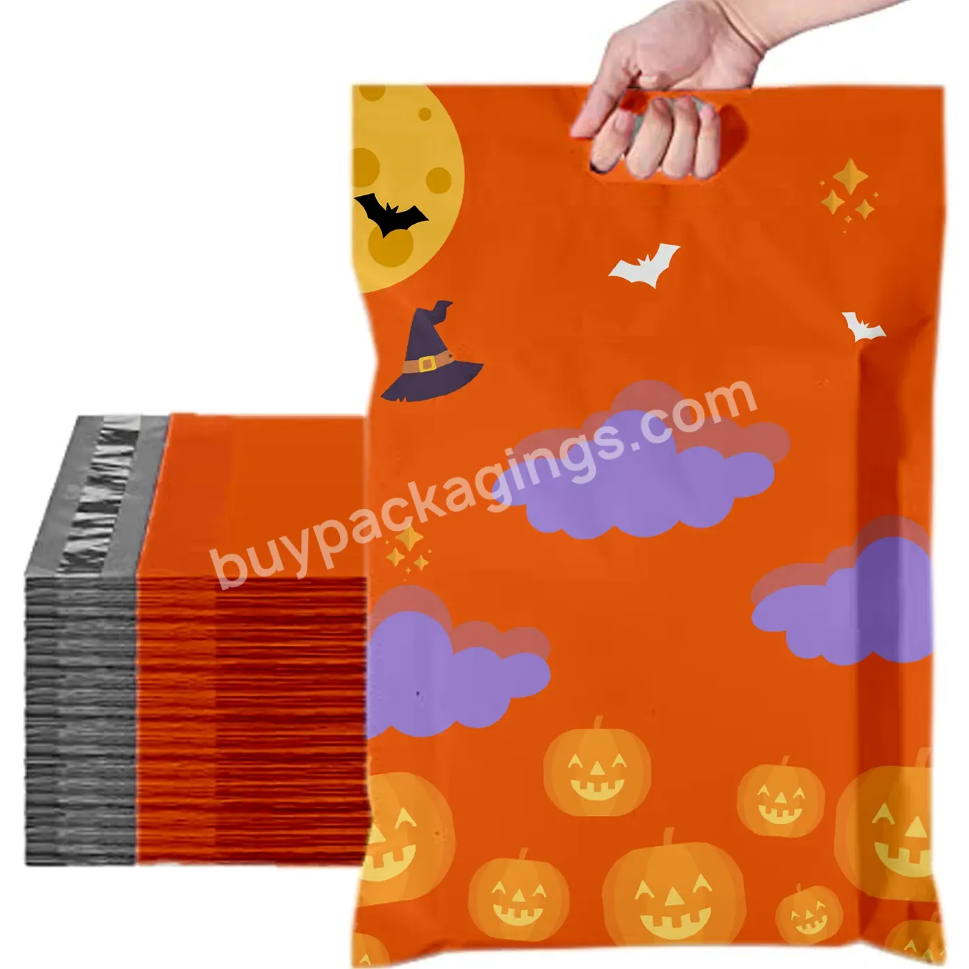 Eco Friendly Halloween 100% Biodegradable Compostable Poly Mailing Mailer Bags Packaging Shipping Compostable Bag - Buy Poly Bag,Biodegradable Poly Bag,Plastic Poly Bag.