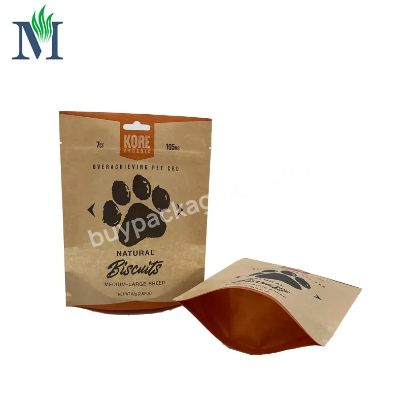 Eco Friendly Kraft Paper Pouch Compostable Stand Up Pouch Mylar Bag Custom Edible Bag For Pet Food Packaging - Buy Kraft Stand Up Pouch Recyclable Materials,Edible Bags,5 Gallon Mylar Bags.