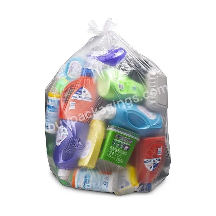 Eco-friendly Large Clear Plastic Trash Bag Garbage Bag - Buy Large Garbage Bag,Clear Plastic Trash Bag,Eco-friendly Plastic Bag.
