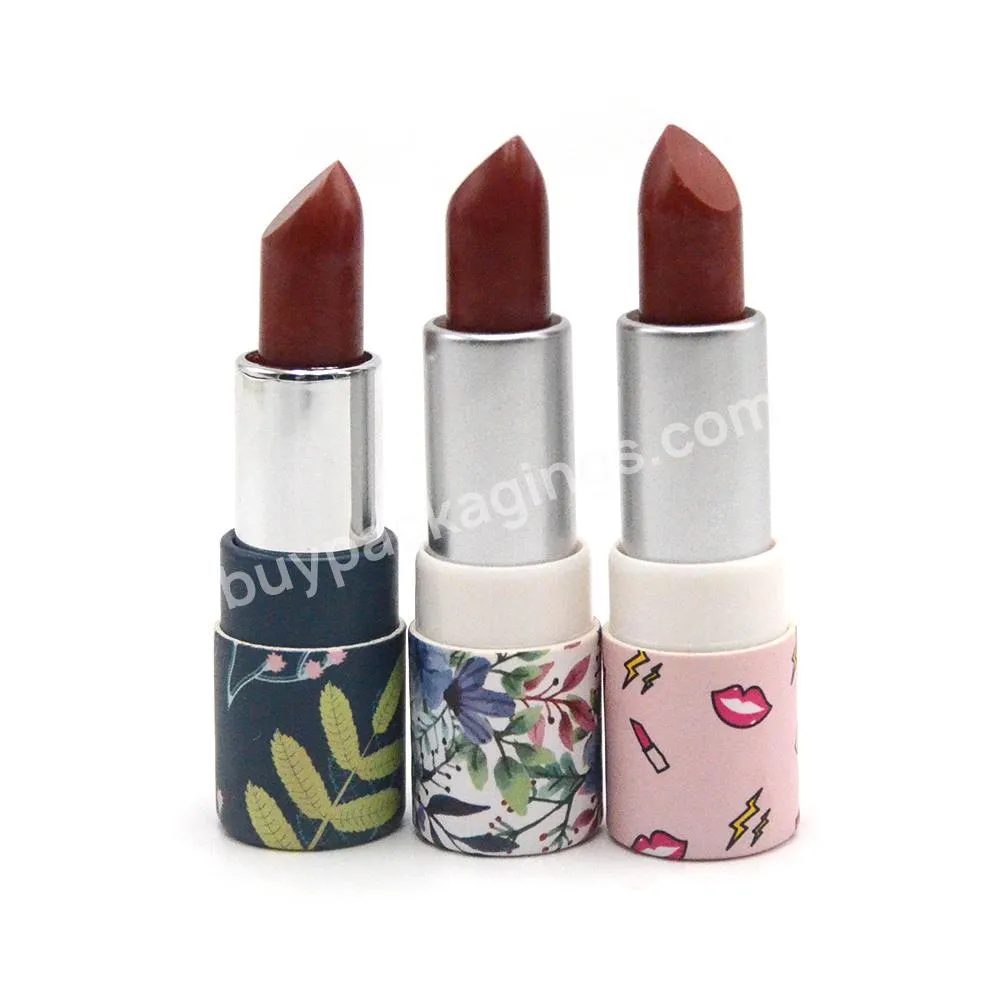 Eco Friendly Lipstick Tubes Screw Up Paper Tube Packaging for Lipstick